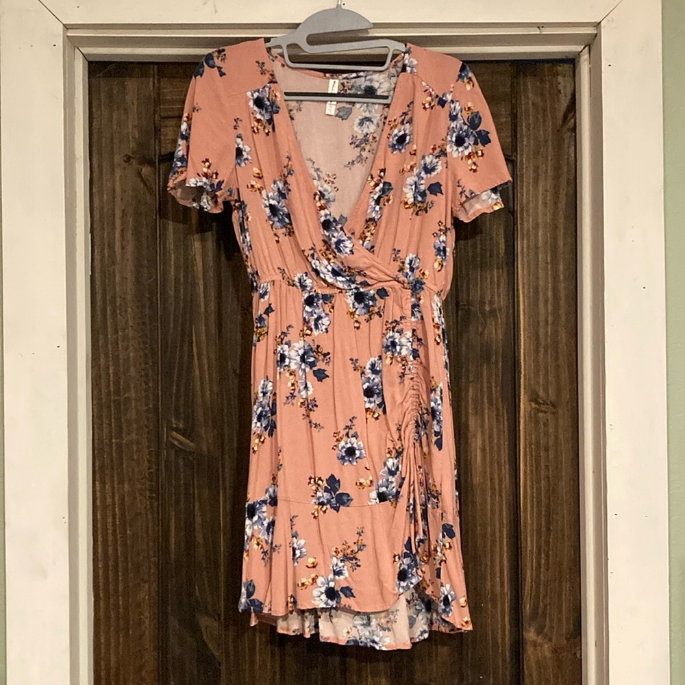 Xhilaration XS Women’s Pink and Blue Flower Dress